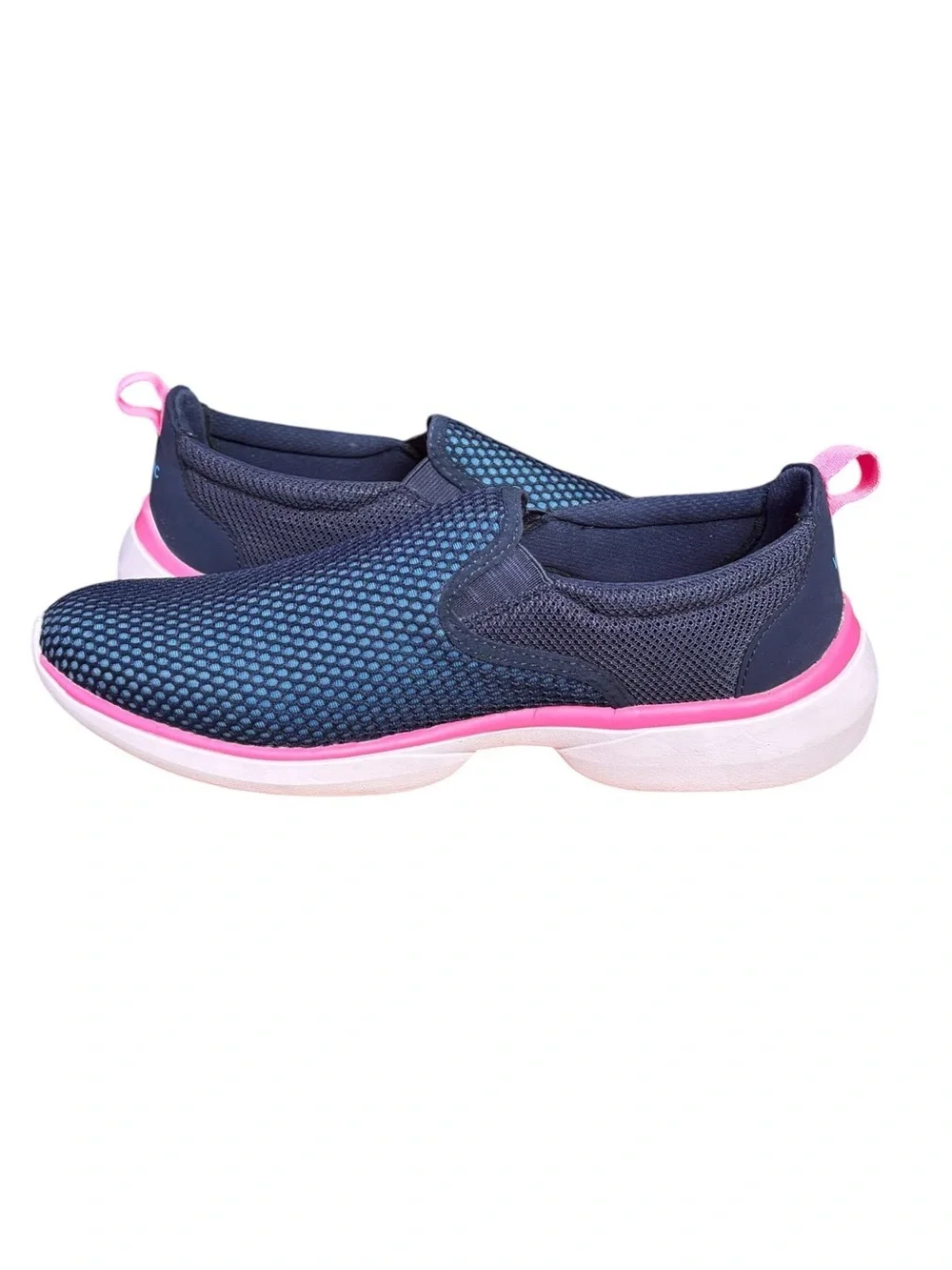 Vionic Vortex Zeta Slip-On Sneakers – Navy Blue & Pink | Women’s Size 9